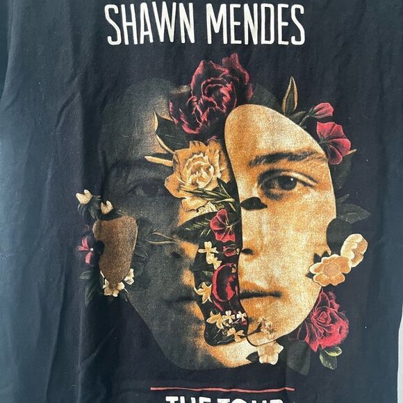 Shawn Mendes The Tour Concert Black Cotton Tee T Shirt S - Picture 2 of 5